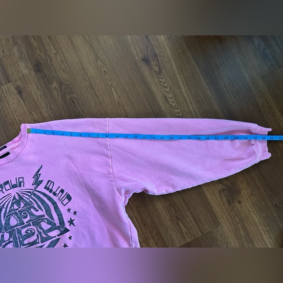 MOTHER The Drop Hot Pink Sweatshirt Free Your Mind Graphic - Picture 8 of 9